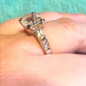 Vintage Lia Sophia Princess Cubic Zirconia Ring